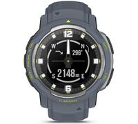 Garmin Montre GPS connectée Instinct Crossover – Hybride, robuste – Bleu Granite 45 mm