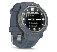 Garmin Instinct Crossover - Standard Edition 45 mm Hybride - Bleu avec bracelet Silicone Bleu - GPS (010-02730-04)