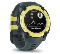 Garmin Instinct E - Montre GPS Robuste et connectée - Citron avec Bracelet Bleu crépuscule - Boîtier 40 mm