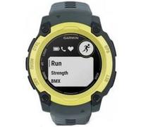Garmin Montre GPS Instinct E – Robuste et connectée – Citron, bracelet Bleu crépuscule, 40 mm