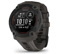 Garmin Instinct E - Montre connectée GPS - Boîtier 45 mm, Noir avec Bracelet Gris Charbon