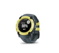 Garmin Instinct E - Montre GPS Robuste et connectée - Citron avec Bracelet Bleu crépuscule - Boîtier 40 mm