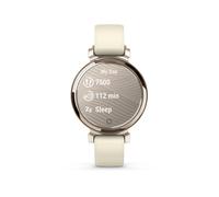 Garmin Lily 2 - Petite Montre connectée et élégante - Cream Gold avec Bracelet Silicone Blanc Coco - Cadran 35 mm