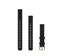 Garmin Lily® Lot de 2 bracelets en silicone noir avec matériel doré crème, Silicone noir avec matériel doré crème