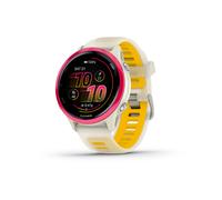 Garmin - Montre connectée - Forerunner 570 42mm Ivory/Pink/Orange en Titane - Beige Beige