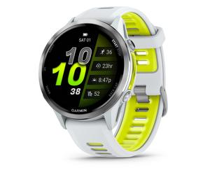 Garmin - Montre connectée - Forerunner 970 White Yellow en Titane - Blanc Blanc