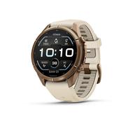 Garmin - Montre GPS connectée haut de gamme - Fēnix® 9 Pro Amoled 43mm Sapphire Titane Gold Beige Crème/Gris Cendré en Titane Beige