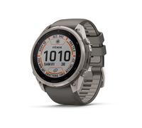 Garmin - Montre GPS connectée haut de gamme - Fēnix® 9 Pro Solar inReach® 51mm Sapphire Titanium Gris Galet/Gris Cendré en Titane Gris