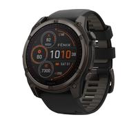 Garmin - Montre GPS - Fenix 8 Solar 51mm Sapphire Solar Titane en Titane - Noir Noir