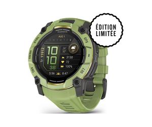 Garmin - Montre GPS - Instinct 3 50mm AMOLED Fern Green/Gray - Vert Vert