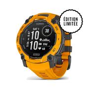 Garmin - Montre GPS - Instinct 3 50mm Solar Sunburst/Gray - Orange Orange