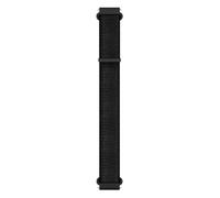 Garmin Original 20mm UltraFit Sangle Nylon Fermeture Velcro Ultra Léger Elastique Antimicrobien Noir Noir Taglia Unica