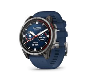 Garmin® quatix® 8, 47 mm, montre intelligente GPS, écran AMOLED lumineux, commandes de traceur de cartes, lampe de poche intégrée, fonctions santé et bien-être 24h/24, 7j/7