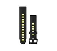 Garmin Bracelet de montre silicone QuickFit 20 mm - Noir / Electric Lime