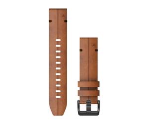 Garmin QuickFit 22 Bande Marron Cuir