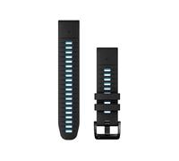 Garmin Quickfit® 22 Mm Silicone Strap Noir,Argenté Black / Cirrus Blue