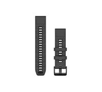 Garmin Quickfit® 22 Silicone Strap Argenté Graphite / Black