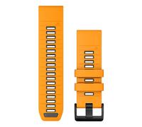 Garmin QuickFit Bande Graphite, Orange Silicone