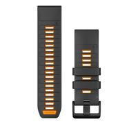 Garmin QuickFit Bande Graphite, Orange Silicone