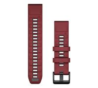 Garmin – Bracelet de montre QuickFit 22 – Silicone – Rouge Marsala/Graphite – 22 mm
