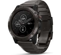 Garmin - Smartwatch - fenix 5X Plus Saphir DLC Bracelet en titane - 010-01989-05