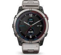 Garmin Montre connectée Quatix 7X Solar Saphir Titane Argenté