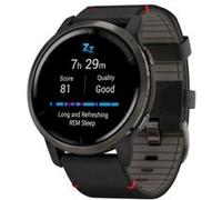 Garmin Montre connectée Homme Garmin - VENU 2 010-02430-21 - Bracelet Cuir Noir