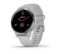 Garmin Venu 2S - Montre connectée GPS multisports avec écran AMOLED, autonomie longue durée (10 jours) - Silver avec bracelet gris - Boîtier 40 mm