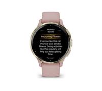 Garmin - 010-02785-03 - Smartwatch - Venu 3S - rose/or - bracelet en silicone
