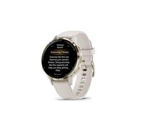 Garmin Venu 3S, Soft Gold avec bracelet ivoire