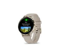 Garmin Venu 3S, Soft Gold avec bracelet lin