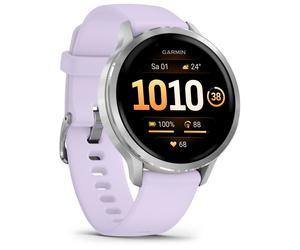 Garmin - Venu 4 41 mm - Montre multifonction - grey / silver / lavender blue