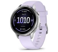 Garmin Venu 4 AMOLED 41 mm - Argent avec bracelet Silicone Pervenche - Wifi GPS (010-03013-01)