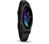 Garmin Venu - Noir - montre de sport avec bracelet - silicone - ardoise - taille du poignet : 125-190 mm - affichage 1.2" - Bluetooth, Wi-Fi, NFC, ANT+ - 46.3 g - noir