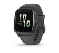 Garmin Venu Sq 2 - Montre connectée GPS Multisports avec écran AMOLED et Suivi santé - Gray avec Bracelet Gris foncé - Boîtier 40 mm Noir