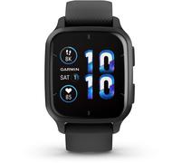 Garmin Venu Sq 2 Music Edition - 40 mm - noir - montre intelligente avec bracelet - silicone - ardoise - taille du poignet : 125-190 mm - affichage 1.41" - Bluetooth, Wi-Fi, ANT+ - 38 g