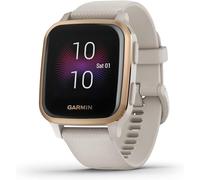 Garmin Venu SQ Music - Montre connectée GPS Multisports & Musique intégrée - Rose Gold avec Bracelet Beige - Boîtier 40mm