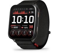 Garmin Venu X1 Boitier noir, fond de boitier titane, bracelet nylon ComfortFit noir