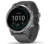 Garmin - Vívoactive 4 - Montre connectée GPS Multi-sports & Santé - Entraînements Personnalisés - Musique au poignet, Garmin Pay - Autonomie Longue Durée - Cadran 45 mm - Gris
