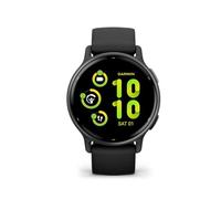 Garmin Montre connectée Vivoactive 5 - 42 mm GPS AMOLED Gris bracelet noir