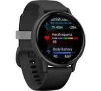Garmin Montre connectée Vivoactive 5 - 42 mm GPS AMOLED Gris bracelet noir