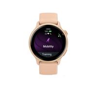 Garmin vívoactive 6, lunette Metallic Pink Dawn avec boîtier rose pêche