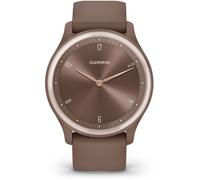 Garmin vívomove Sport - Cacao avec accents or-pêche - montre intelligente avec bracelet - silicone - taille du poignet : 125-190 mm - monochrome - Bluetooth, ANT+ - 19 g