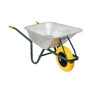 Garmix Brouette 100 litres 250 kg et accessoires (pneus de protection anti-crevaison)
