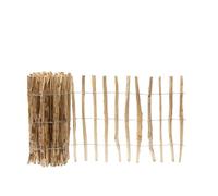 Garmix Clôture de jardin en lattes en bois - 5 m (80 cm, 7-8 cm)