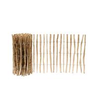 Garmix Clôture de jardin en lattes en bois - 5 m (90 cm - 4-5 cm)