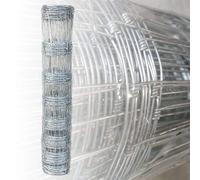 Garmix Clôture Gibier | Grillage Galvanisé Hauteur 100cm | Grillage à Mouton, Chèvre, Sanglier, Chien | Solide, Qualité extra | 100/8/30 - Rouleau 50m