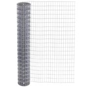 Garmix Clôture martre Fil de volière Grille de soudage galvanisée 25 x 50 mm (50cm, 25m, 2,1mm)