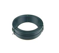 Garmix Fil de tension galvanisé à chaud pour grillage de clôture - 50 m, 3,1 mm (1)) - Vert