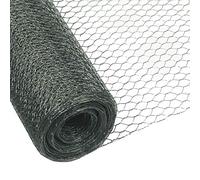 Garmix Grillage à Poule & Lapin | Clôture Poulailler | pour Enclos Parc Jardin | Fils de Fer Galvanisé, Maille Hexagonale 13mm (50cm x 25m)